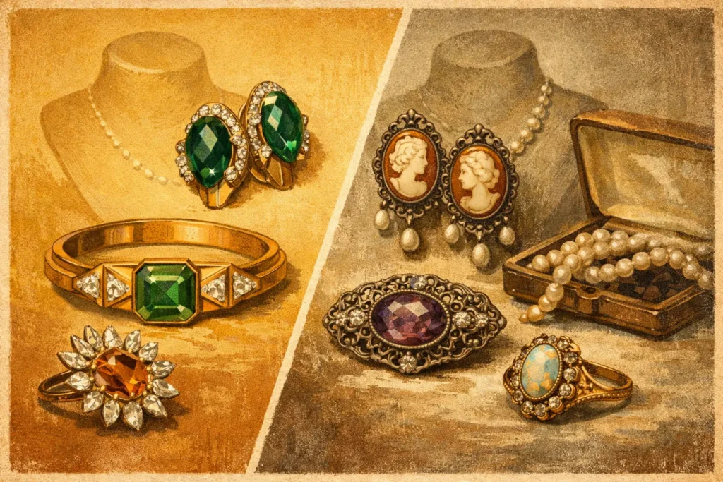 Vintage Jewelry vs Antique: What Counts?